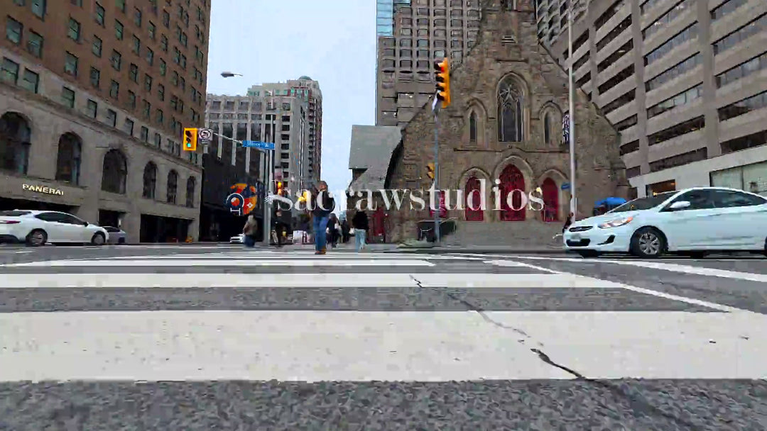 Toronto Bloor Street Winter Hyperlapse - Pedestrians — 4K stock footage