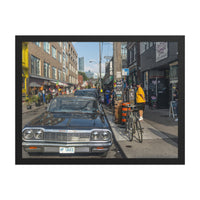 Chrome and Concrete — framed print, black frame