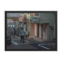 Between the Lanterns — framed print, black frame