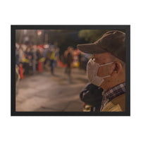 The Quiet Spectator — framed print, black frame