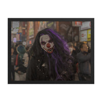 The Grin in the Crowd — framed print, black frame