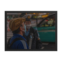The Crossing — framed print, black frame