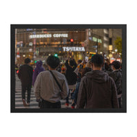 Suspended at the Signal — framed print, black frame
