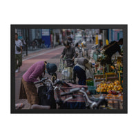 Morning Selection — framed print, black frame
