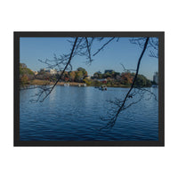 Late Autumn Frame — framed print, black frame