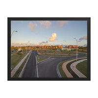 Curves in the Quiet — framed print, black frame