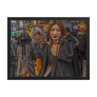 Blood Tears at the Crossing — framed print, black frame