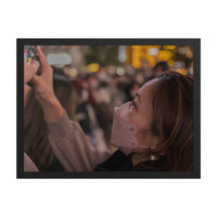The Witness — framed print, black frame