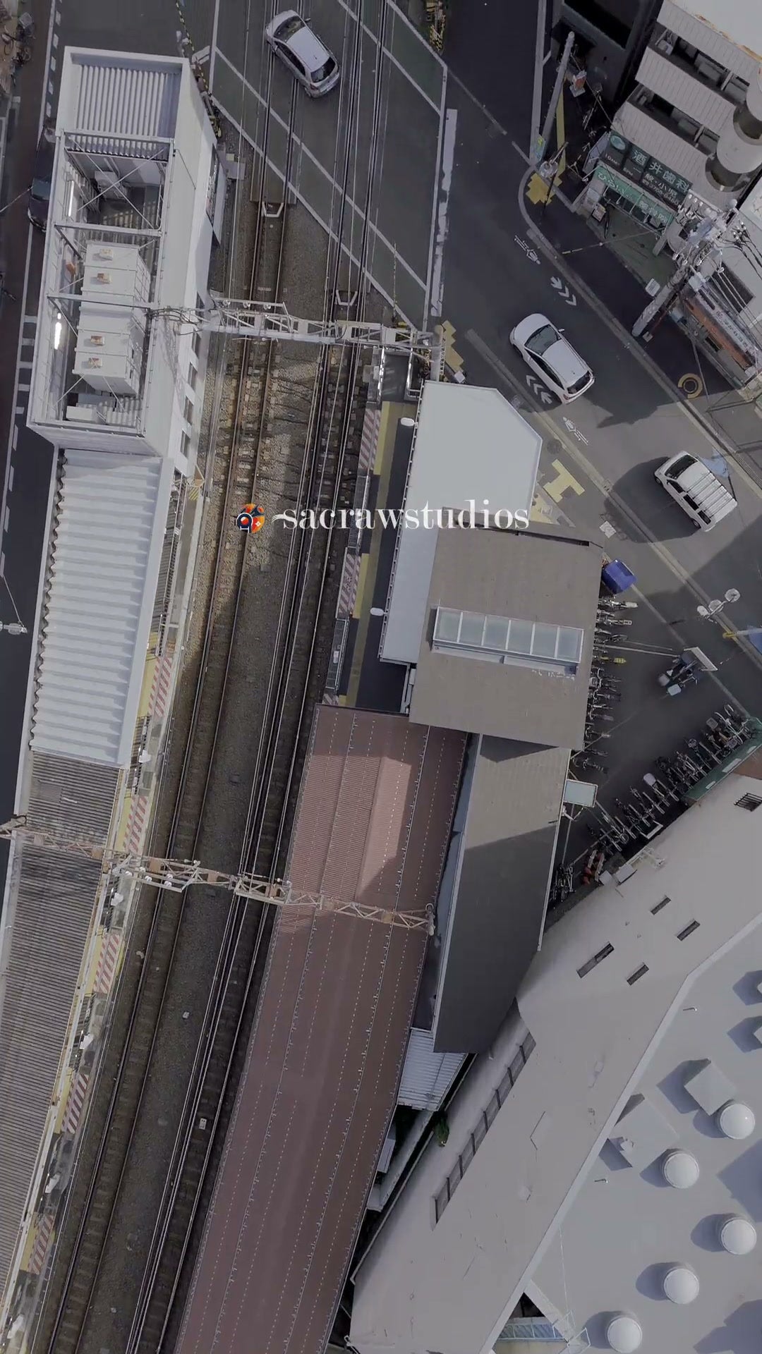 Railway Junction Urban Overpass - Aerial Tracking