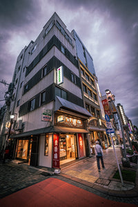 Storefronts Before the Storm in Tokyo at blue hour — 4K stock footage