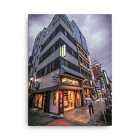 Storefronts Before the Storm — gallery canvas