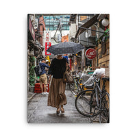 Polka Dots in the Rain — gallery canvas