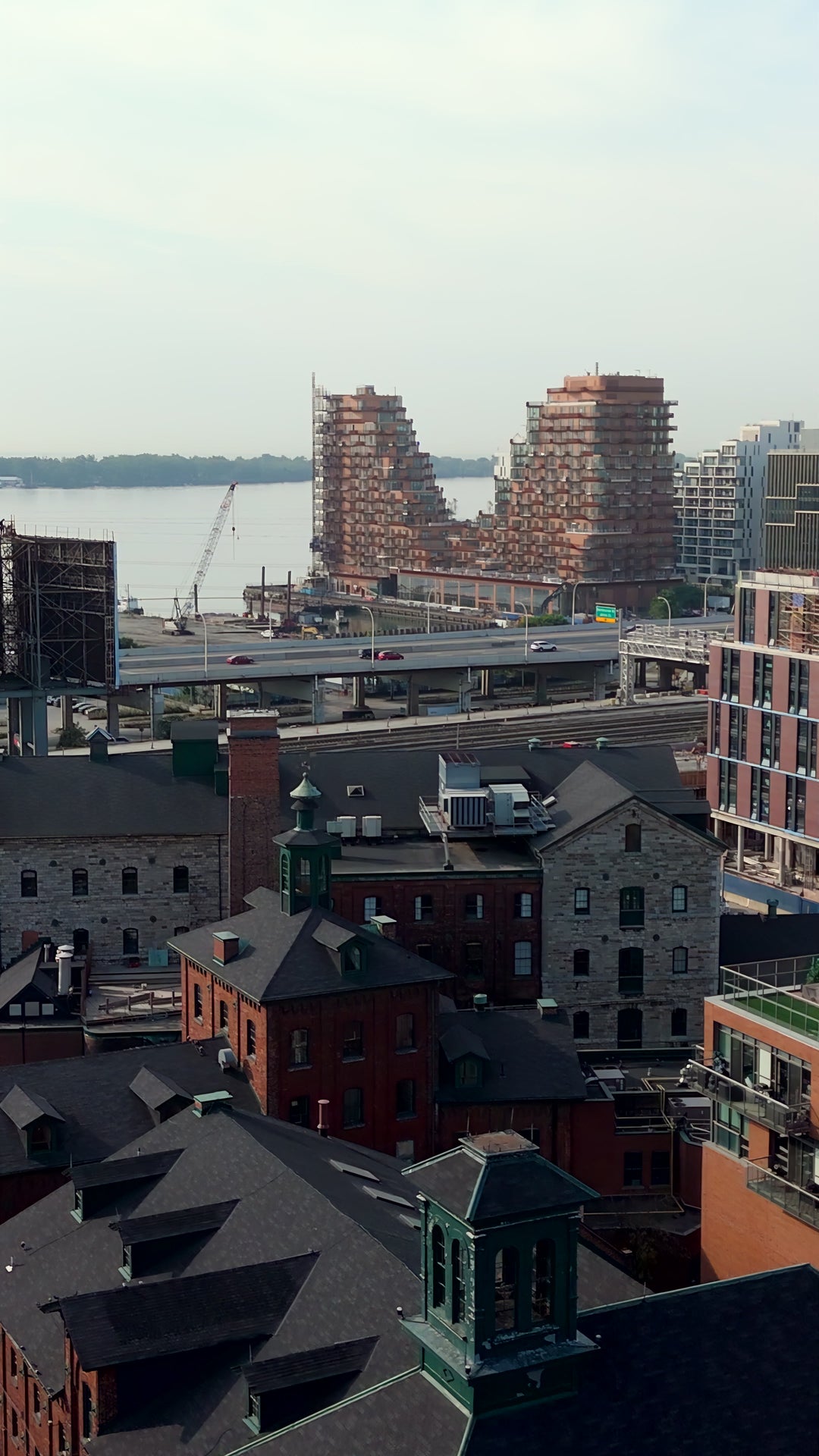 Toronto Waterfront GO Train Highway - Aerial Tracking