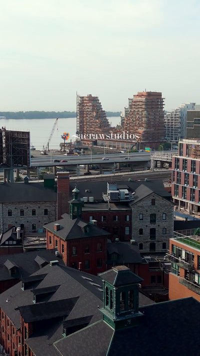 Toronto Waterfront GO Train Highway - Aerial Tracking